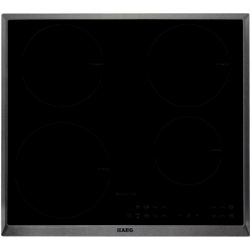 AEG HK634200XB 60cm Electric Induction Hob in Black Glass with Stainless Steel Trim